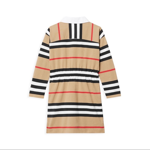 Burberry Long-sleeve Icon Stripe Dress / 4Y toddler girls - Picture 7 of 10